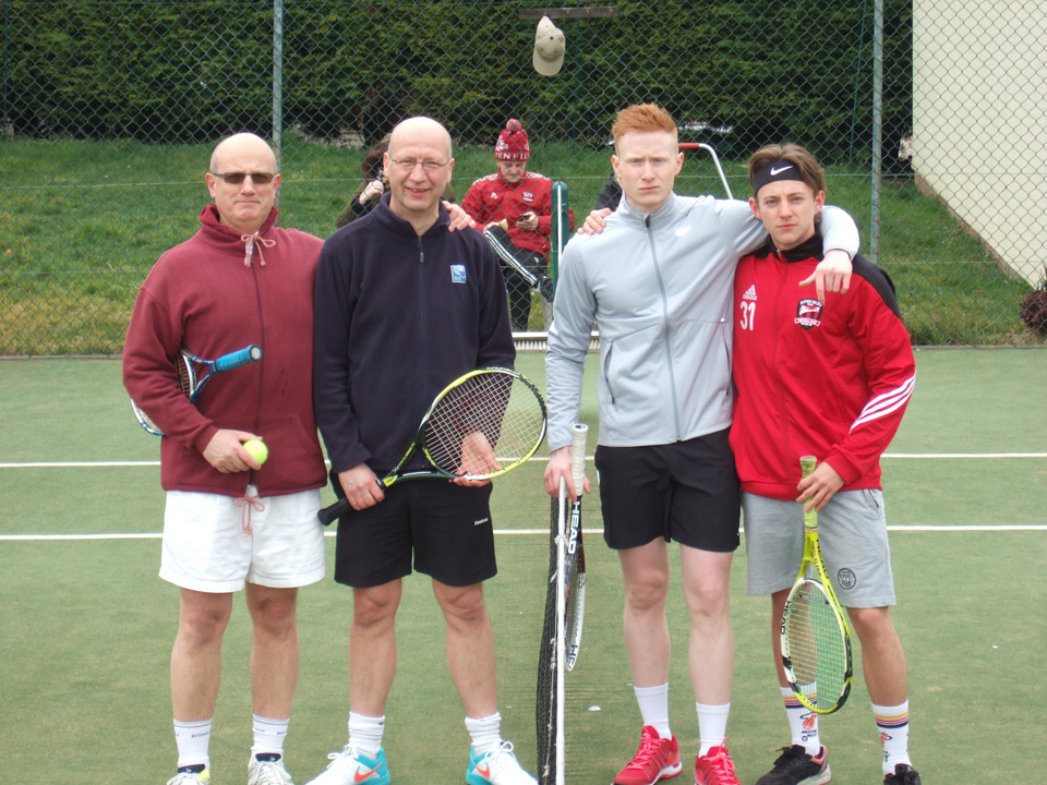 Mens Doubles Finalists Stewart Harris & Graham Kitchen vs Andrew Ritchie and Ralph Donovan