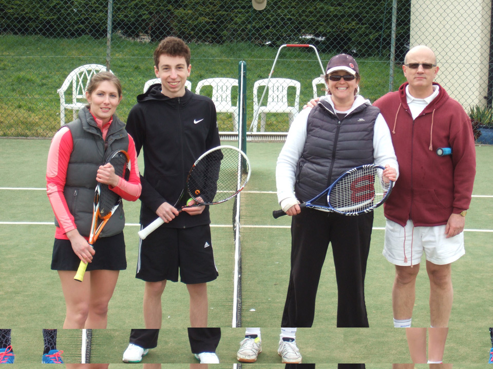 Mixed Finalists Portia Wallis and Callum Forsyth vs Caroline Haynes and Stewart Harris