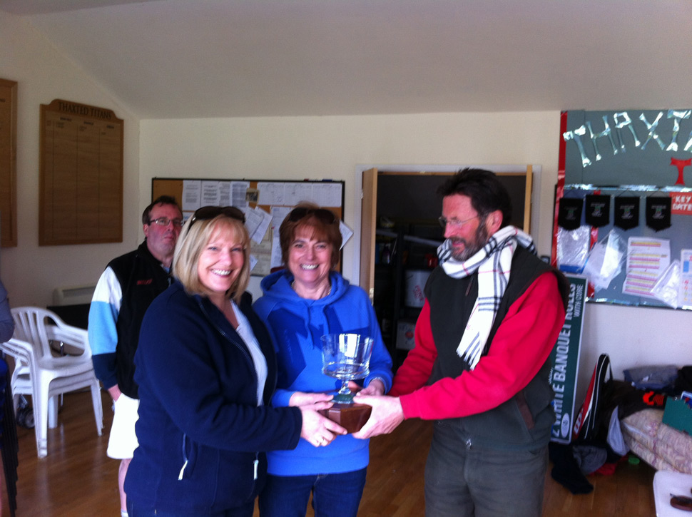 Ladies Doubles Champions Karen Sweeney and Sue Lindsel